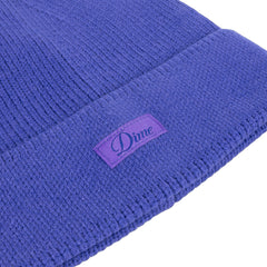 Dime Cursive Rib Beanie Purple