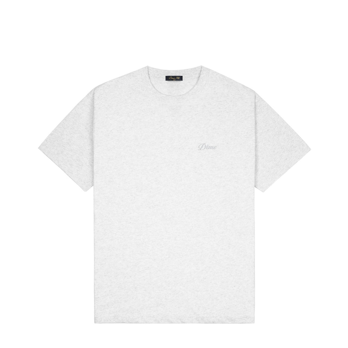 Dime Cursive Small Logo T-Shirt Ash