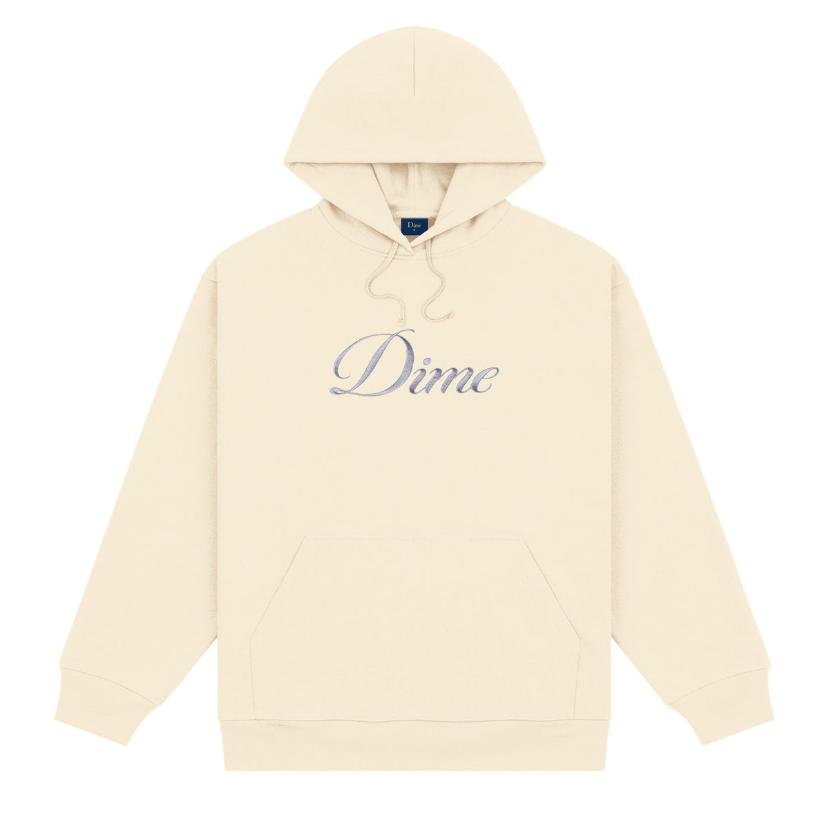 Dime Men Cursive Logo Hoodie Fog