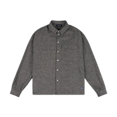 Dime Wool Overshirt Silver