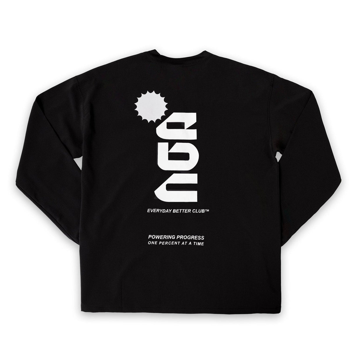 Everyday Better Club Performance Longsleeve Black White