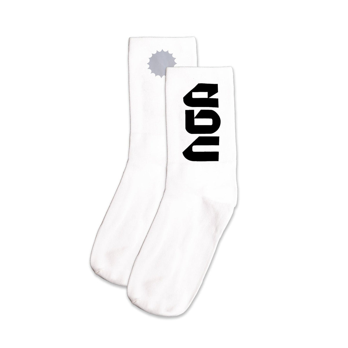 Everyday Better Club Performance Socks White Black