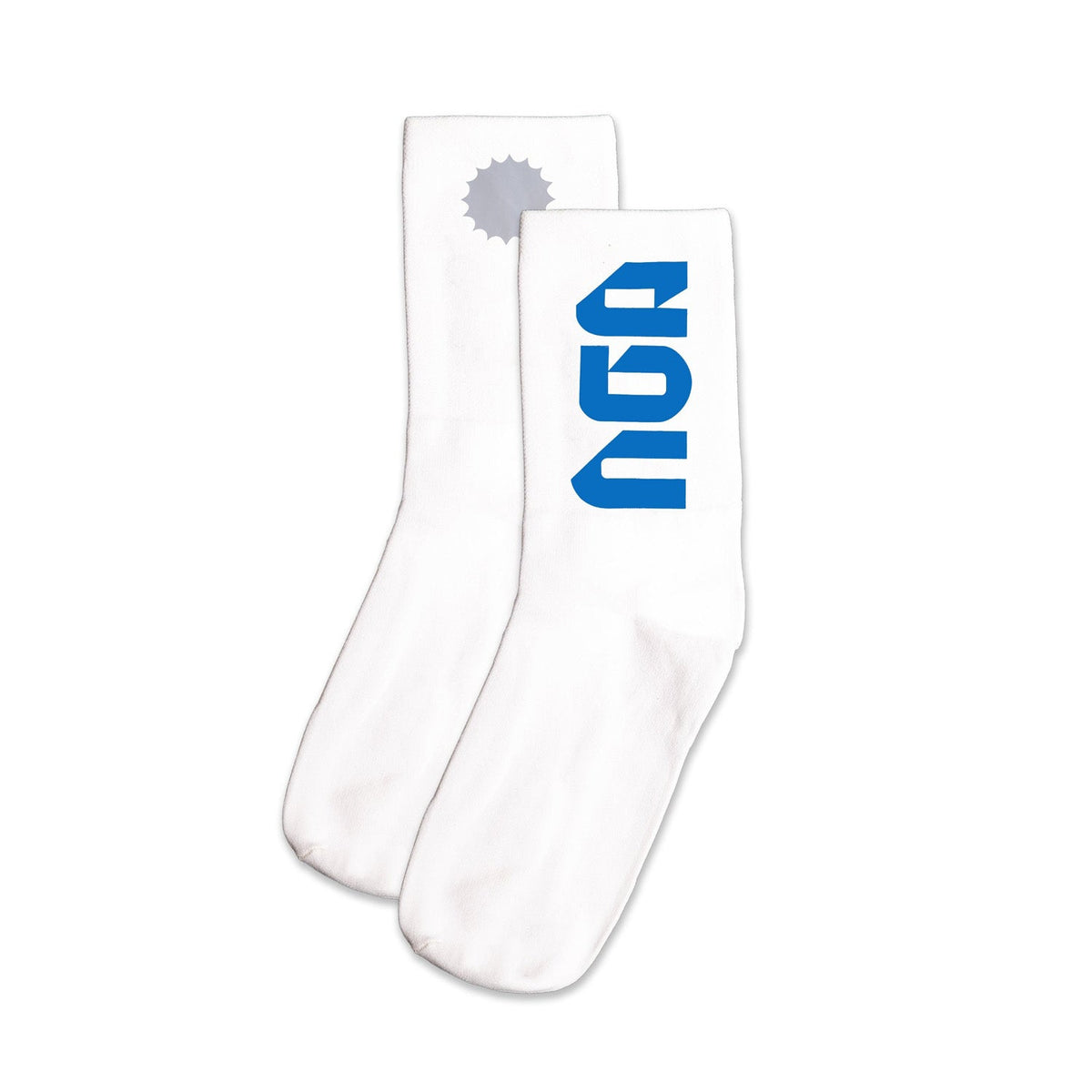 Everyday Better Club Performance Socks White Blue
