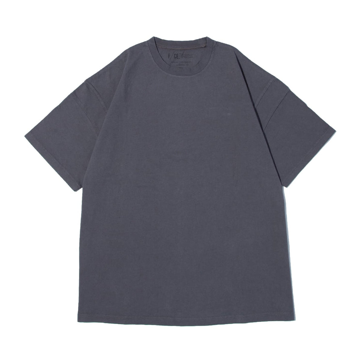 F/CE Men Natural Pigment Oversized Tee Charcoal