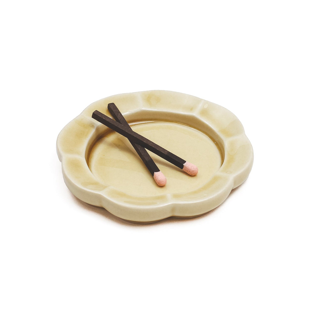Hibi Incense Flower Kiseto Incense Tray Yellow