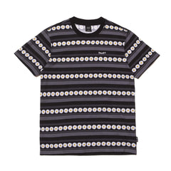 Huf Men Daisy Stripe SS Knit Top Black KN00290-BLK