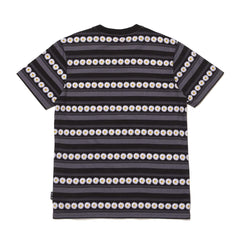 Huf Men Daisy Stripe SS Knit Top Black KN00290-BLK