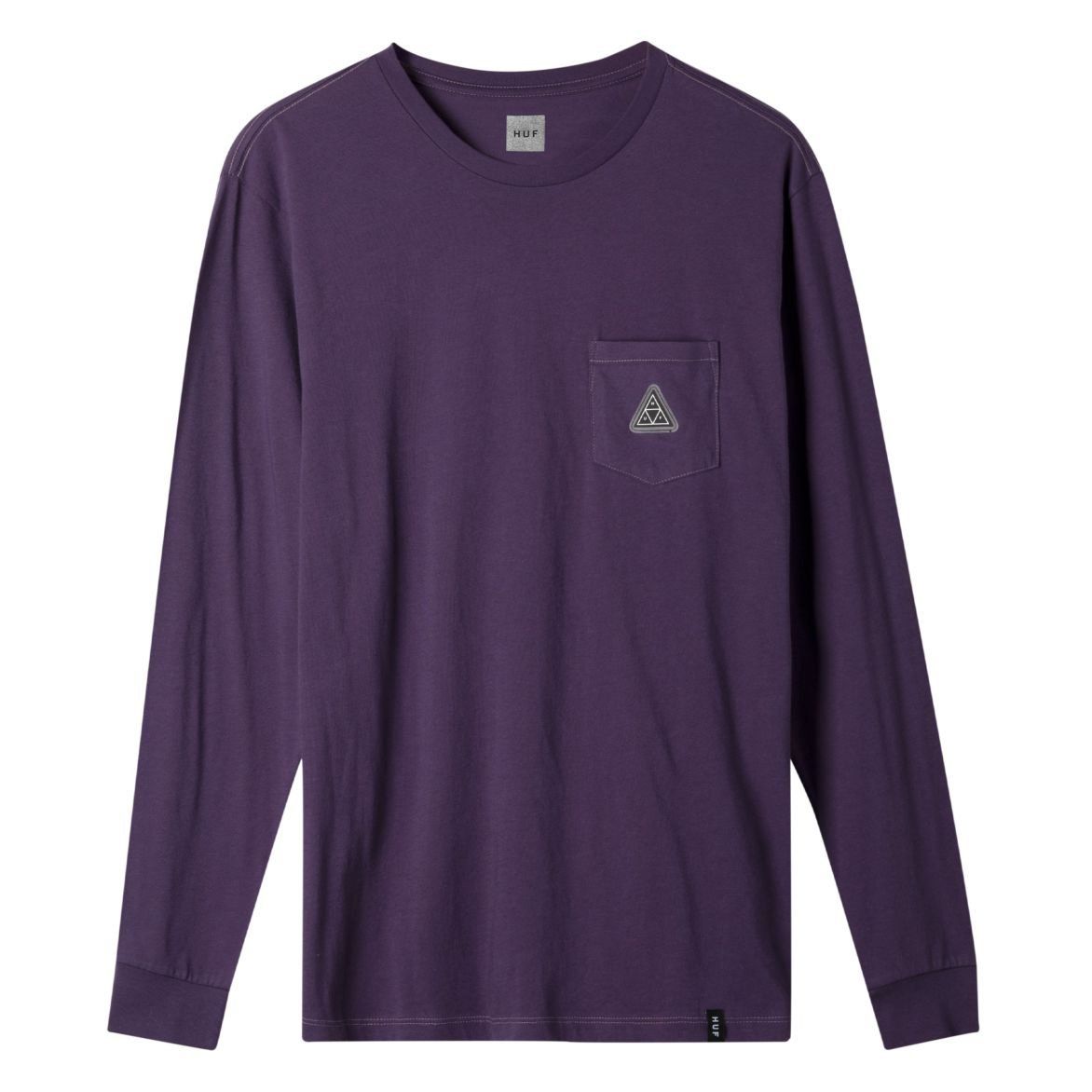 Huf Peak Patch Long Sleeve Pocket Tee Purple Velvet Men TS00871-PPV