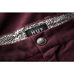HUF TWILL WALK SHORT WINE HUFPT51003-WNE