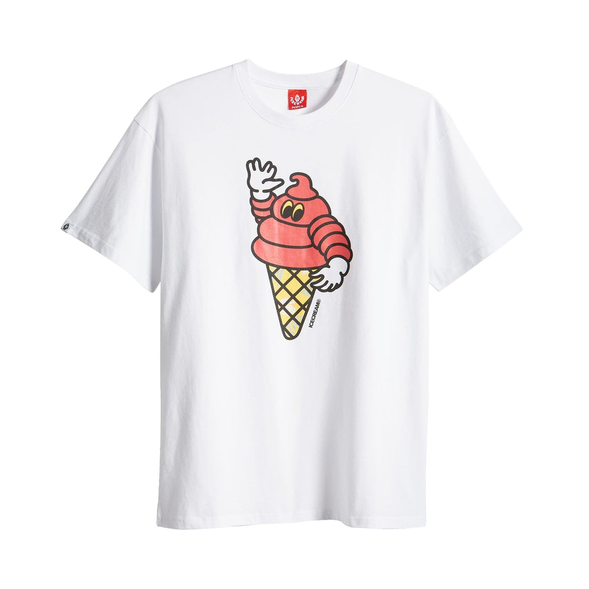 ICECREAM Men Puffy SS Tee White