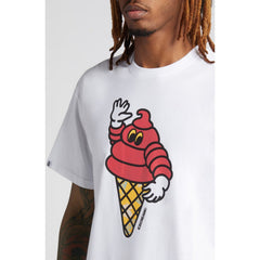 ICECREAM Men Puffy SS Tee White