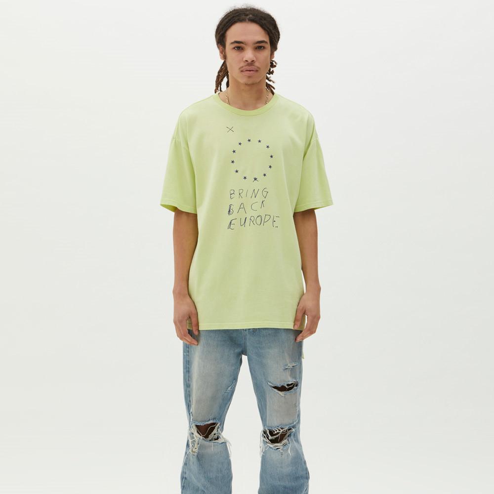 Ksubi Bring Back Europe SS Tee Acid Yellow Men 46380-YEL