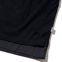 LAKH Distressed Patch Layering Tee Black