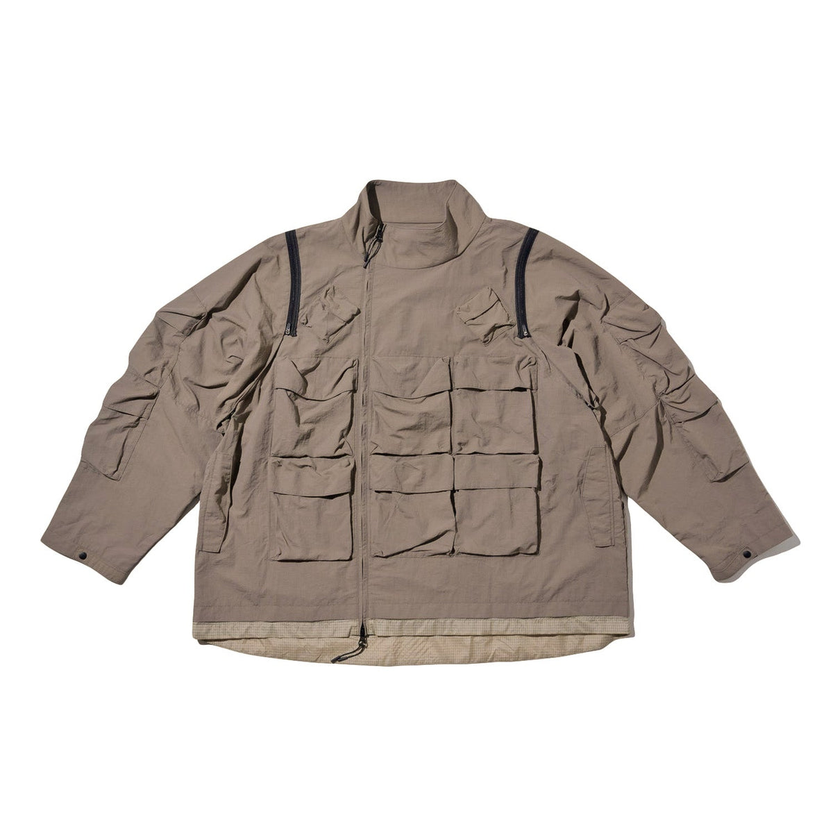 LAKH Double-way Detachable Vest Jacket Kahki