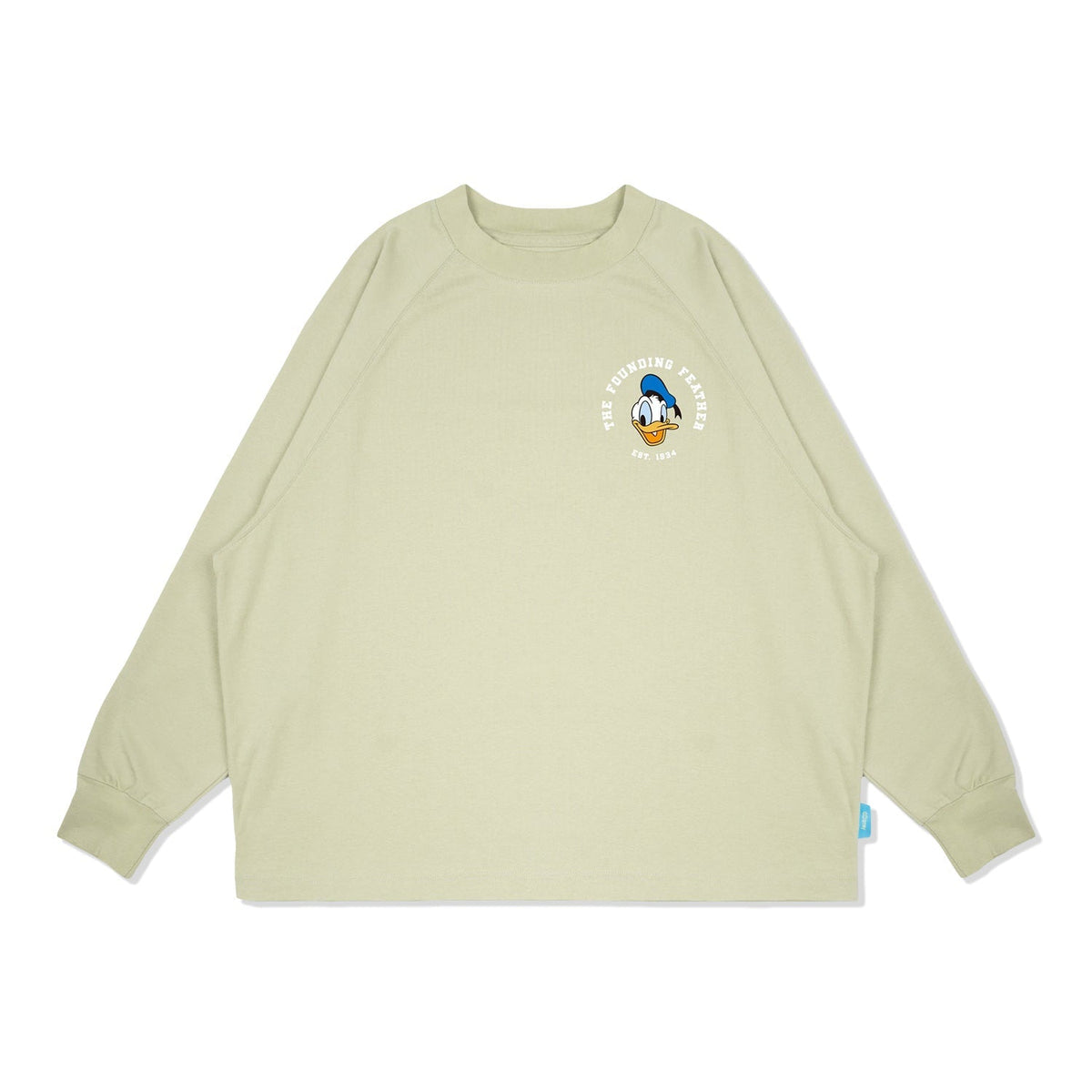 LAKH Men x URDU Donald Duck Long Tee Olive