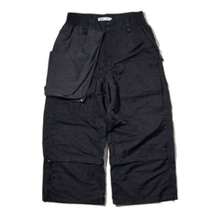 LAKH Reformed Heli-Crew Flared Pants Black