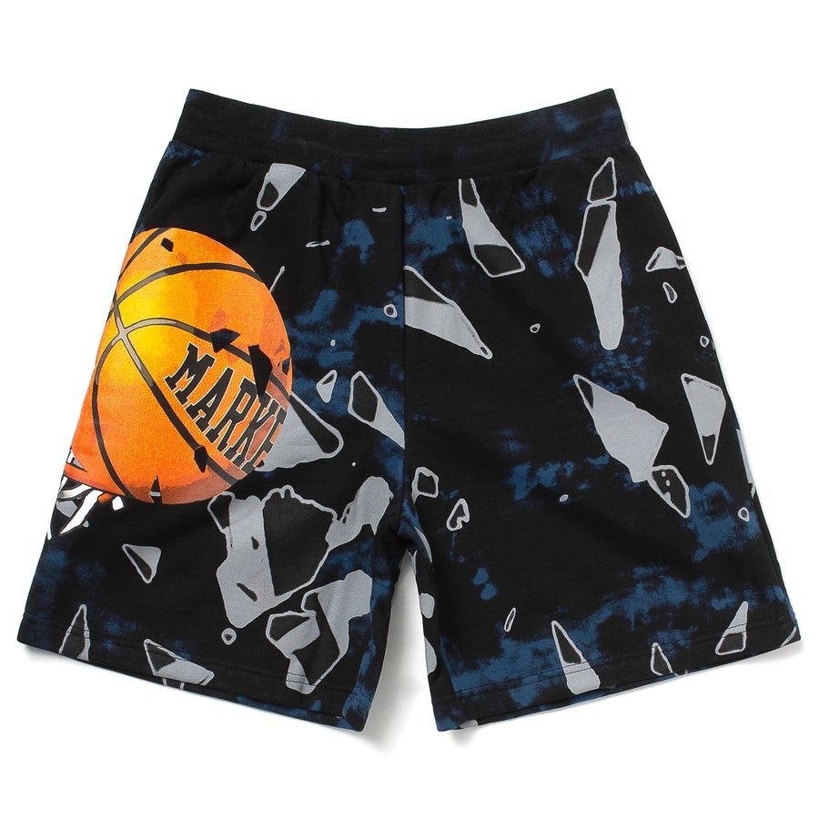 Market Men Shattered Backboard Tie-Dye Shorts Black Blue 395000241-TIE