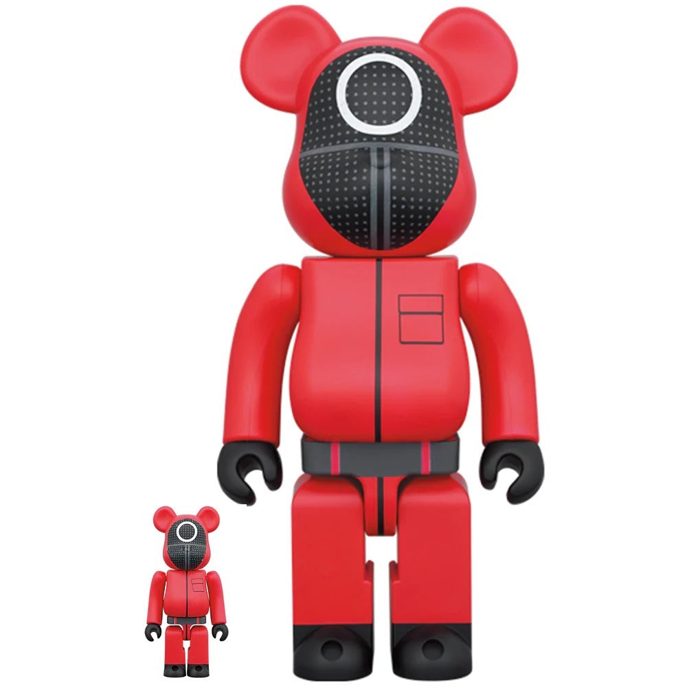 Medicom Japan Squid Game Guard Circle 100% & 400% Bearbrick JAN228775I