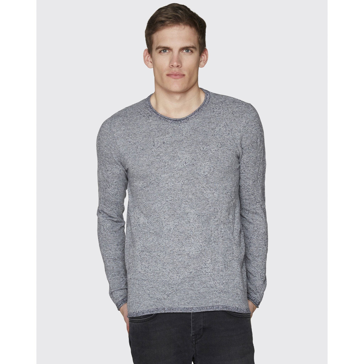 MINIMUM KELLEN KNIT GREY MELANGE SWEATER 136480132-960