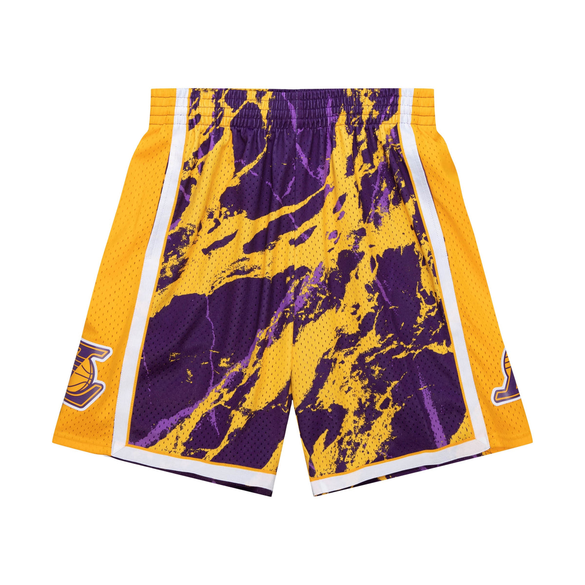 Mitchell & Ness Men NBA Los Angeles Lakers Team Marble Swingman Short Purple PFSW1279LAL09PL