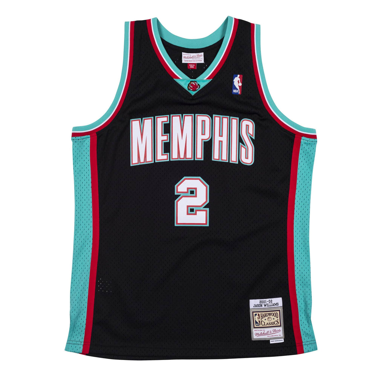 Mitchell & Ness Men NBA Memphis Grizzlies Swingman Jersey Jason Williams Black '01-02 SJY19062MGR01JW