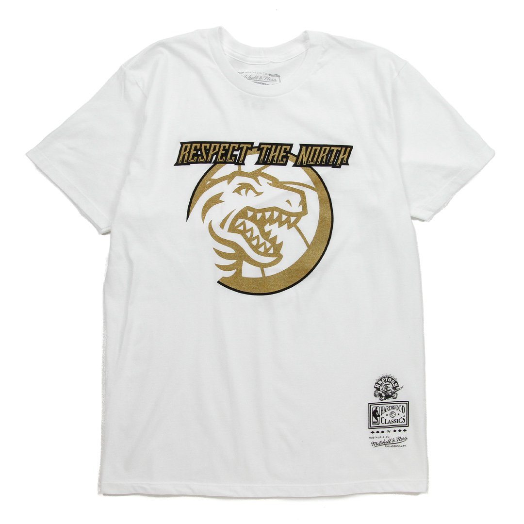 Mitchell & Ness NBA Raptors Mantel Head Piece Tee White Men 3120W19MNTLHD
