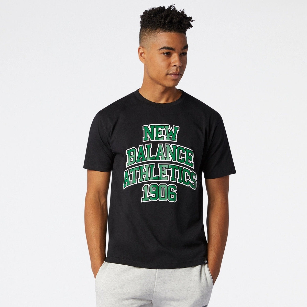 New Balance Men Athletics Varsity Spec Tee Black Core MT03518-BK