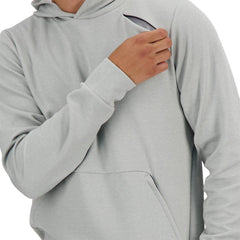 New Balance Men Tech Knit Hoodie Athletic Grey MT41139-AG