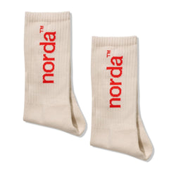 Norda Unisex Retro Sock Cream