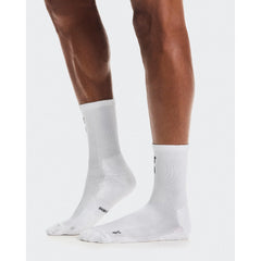 ON Core Run Sock High 2P White