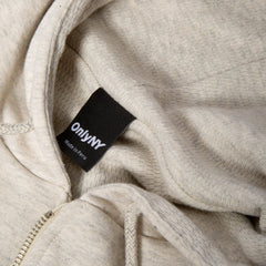 Only NY Thermal Waffle Lined Zip Hoodie Oatmeal Heather