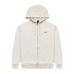 Only NY Thermal Waffle Lined Zip Hoodie Oatmeal Heather