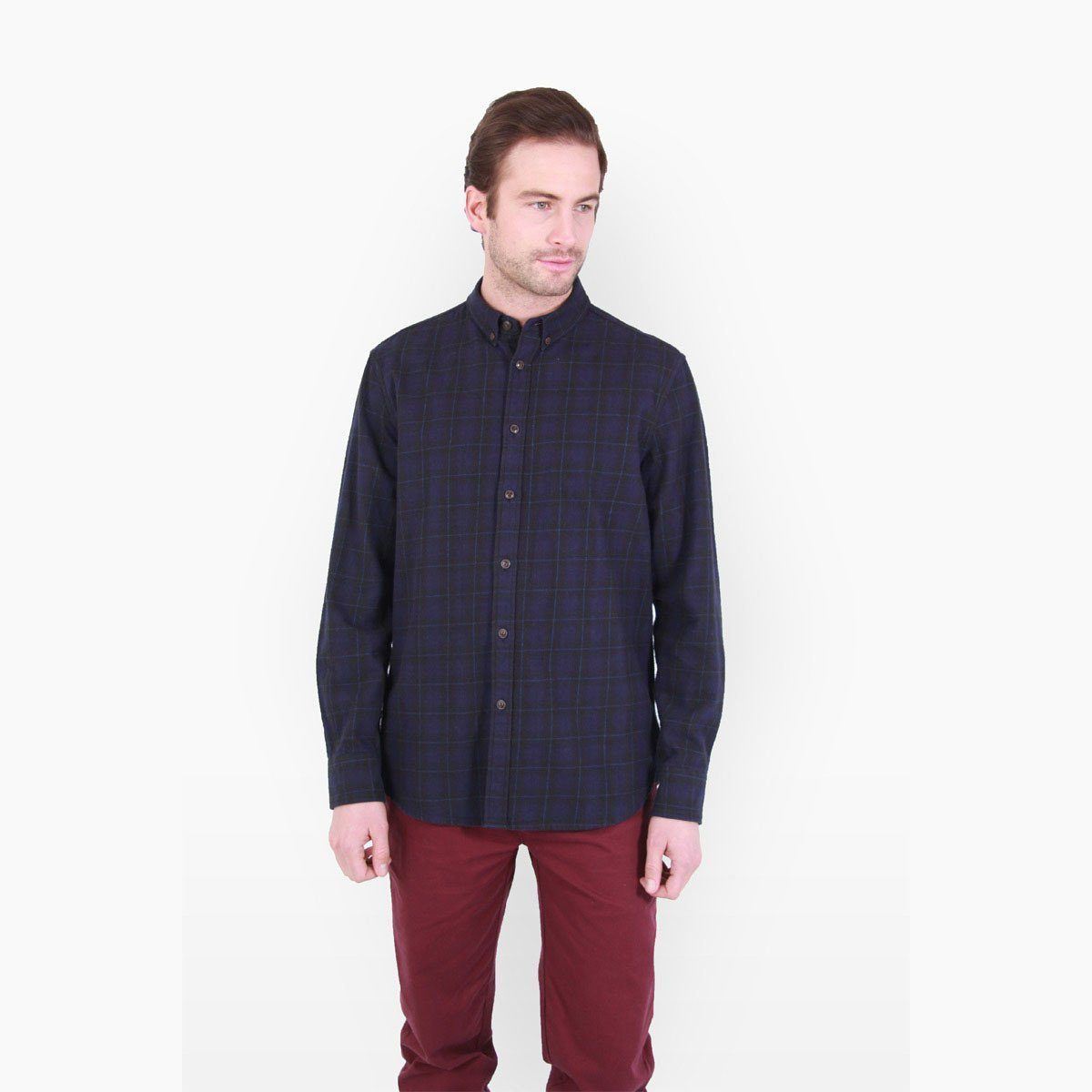 PENFIELD ALBERTON, PLAID L/S SHIRT NAVY PF1215W13-NVY