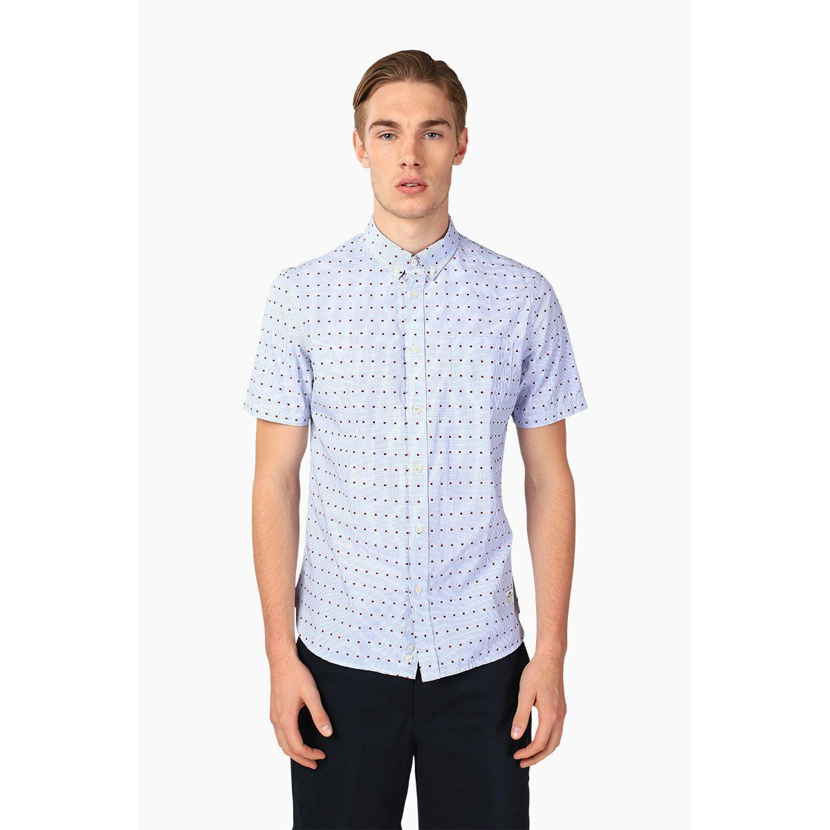 PENFIELD MENS VONA BUTTON SHIRT BLUE PFM521592116-072
