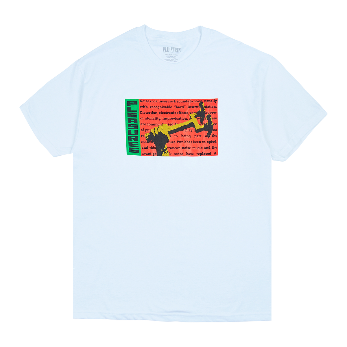Pleasures Men Hammered T-Shirt White W038-WHT