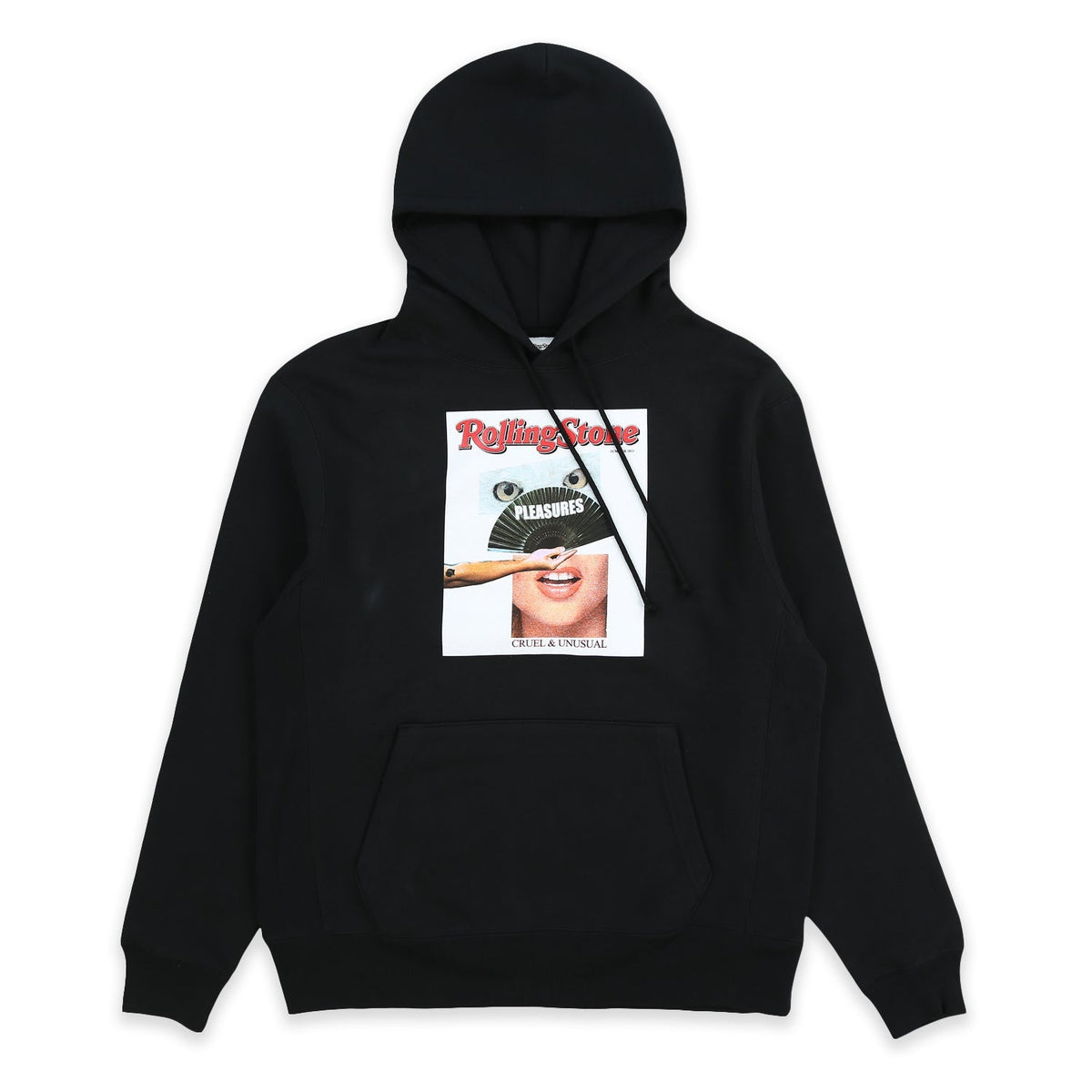 Pleasures Men Rolling Stone Hoodie Black