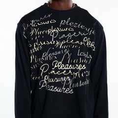 Pleasures Men Shatter Long Sleeve Shirt Black