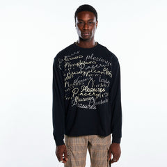 Pleasures Men Shatter Long Sleeve Shirt Black