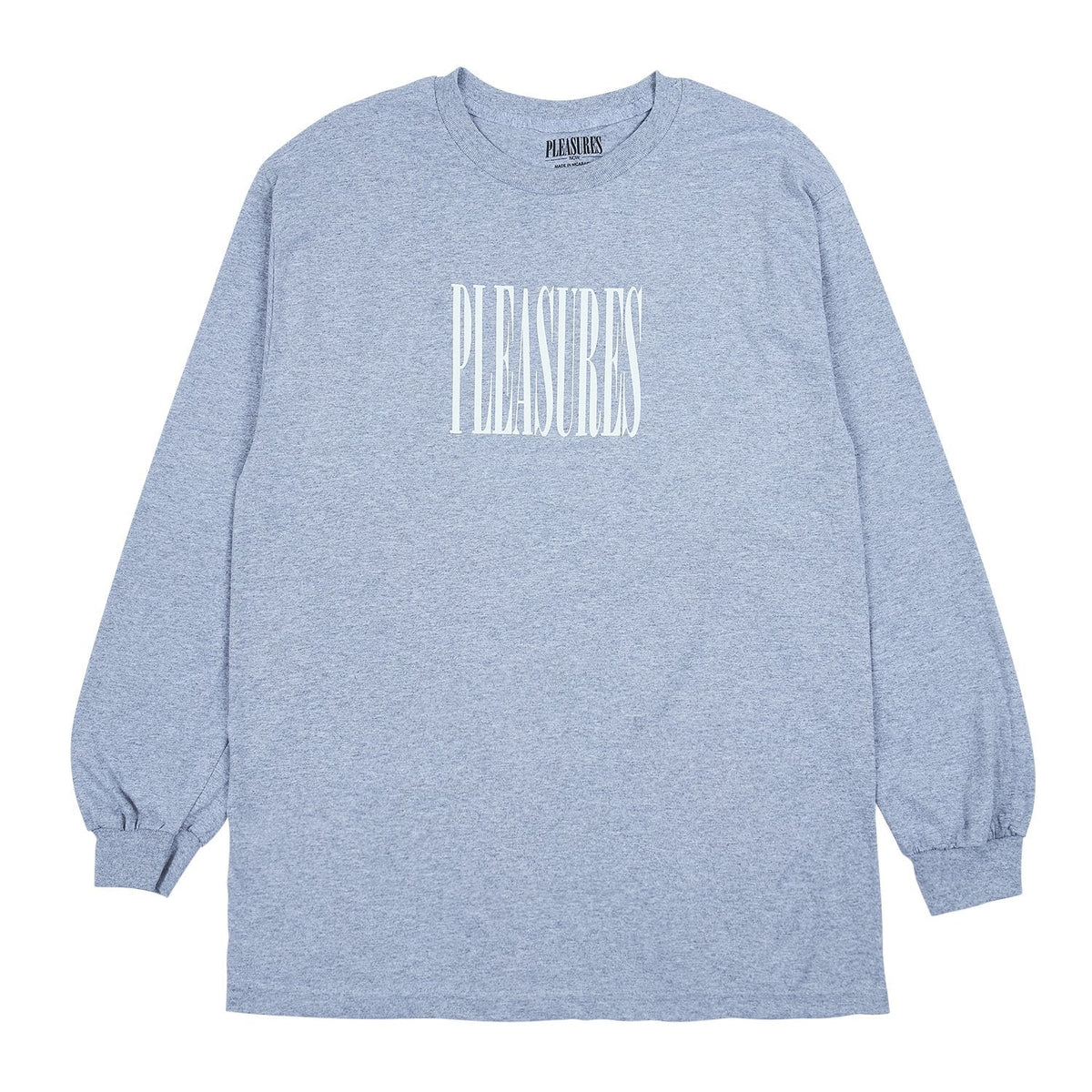 Pleasures Men Stretch LS T-Shirt Heather Grey W043-GRY