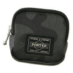 Porter Bill Woodland Camo Coin Case Black