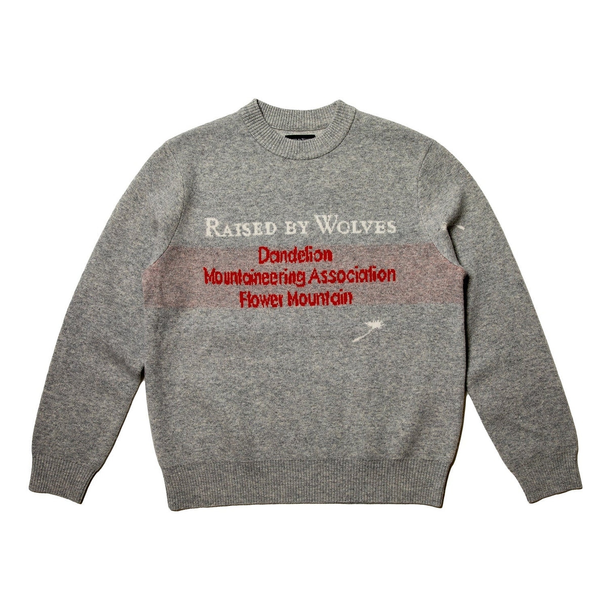 Raised By Wolves DMA Intarsia Sweater Heathered Grey