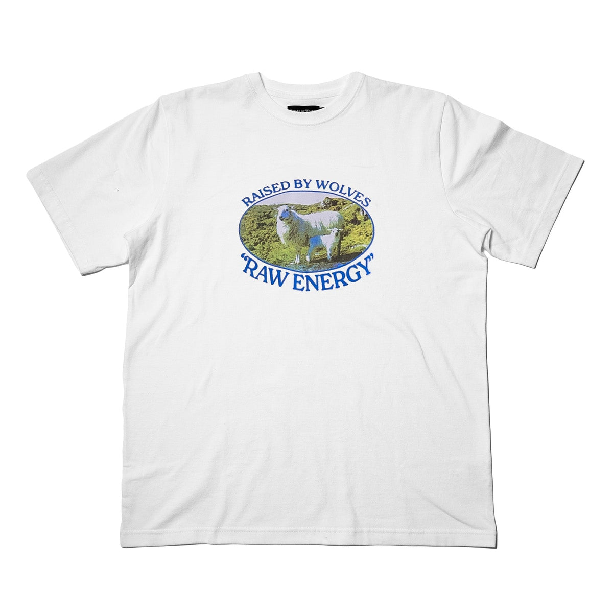 Raised By Wolves Raw Energy Tee White