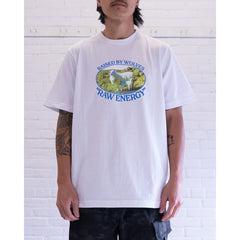 Raised By Wolves Raw Energy Tee White