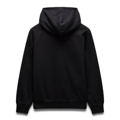 Reigning Champ Men Knit Midweight Terry Arch Logo Hoodie Black
