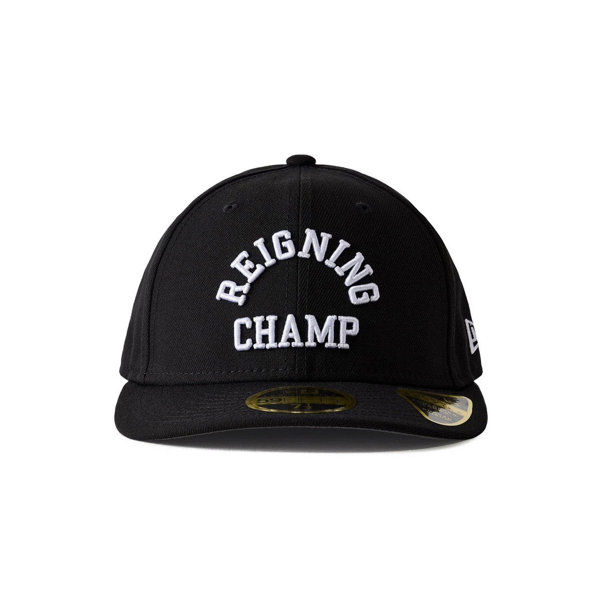 Reigning Champ Men Woven New Era Low Pro 59Fifty Arch Logo Cap Black White