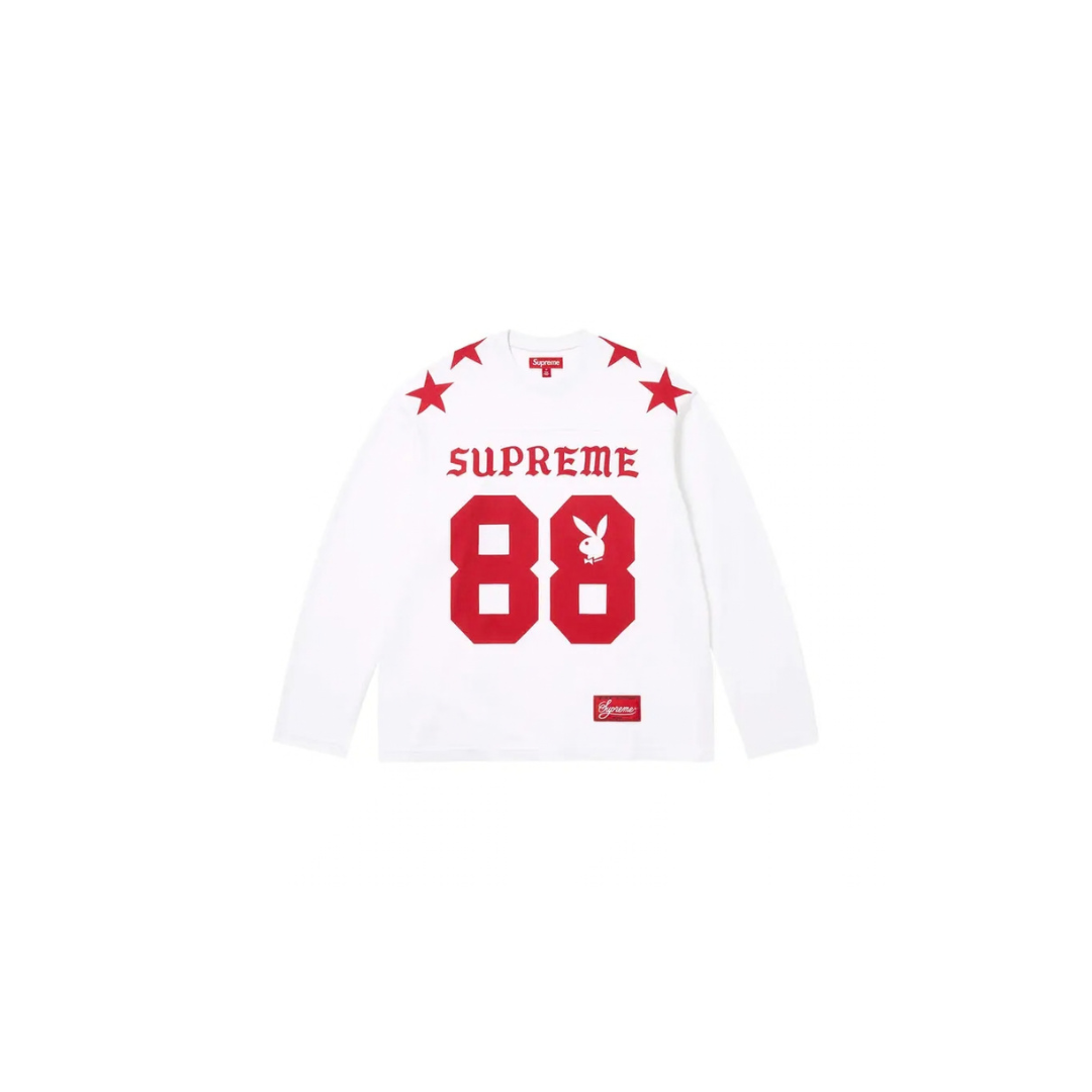 Supreme x Playboy Long-Sleeve Top 'White'