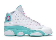 Air Jordan 13 Retro White Soar Green Pink (GS)
